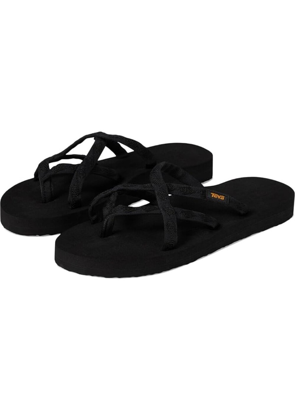 Teva Women's Olowahu Black Multi-Strap Slide Sandals